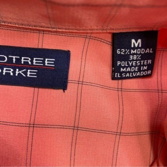 Roundtree & Yorke Mens Size Medium Peach Shirt - Picture 4 of 4